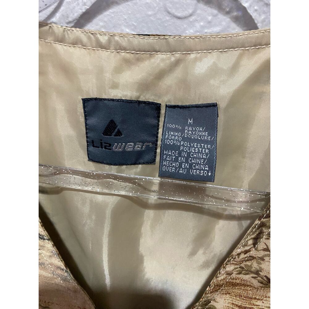 Vintage LizWear Animal Print Women's Vest 90s - Picture 2 of 5